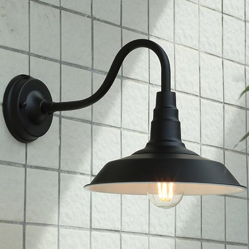 Outdoor Gooseneck Wall Light