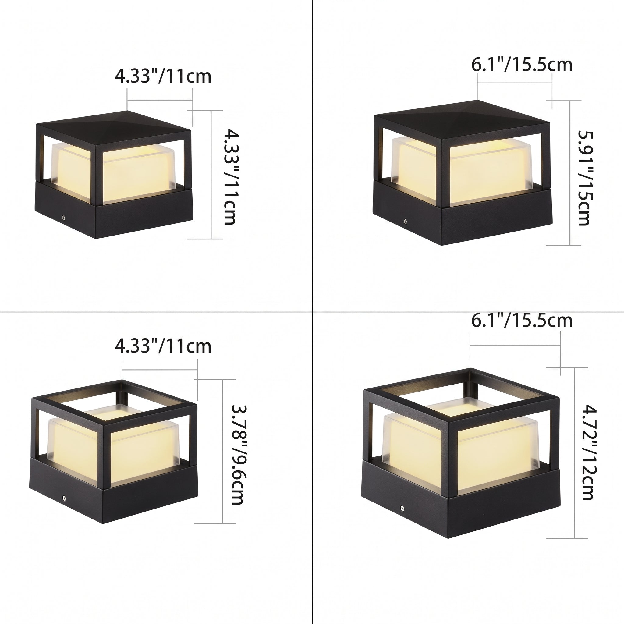 Industrial Aluminum Outdoor Lawn Light