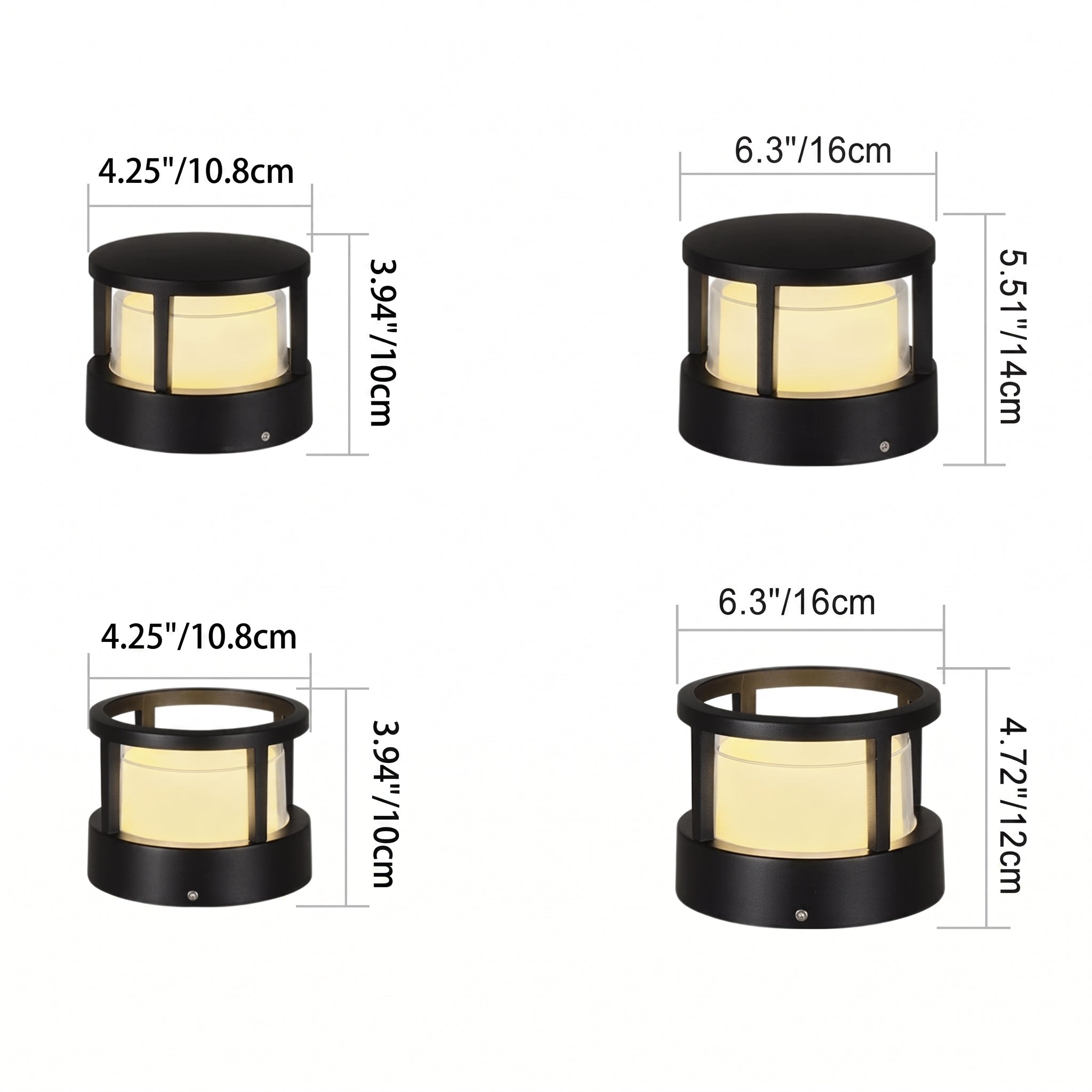 Industrial Aluminum Outdoor Lawn Light