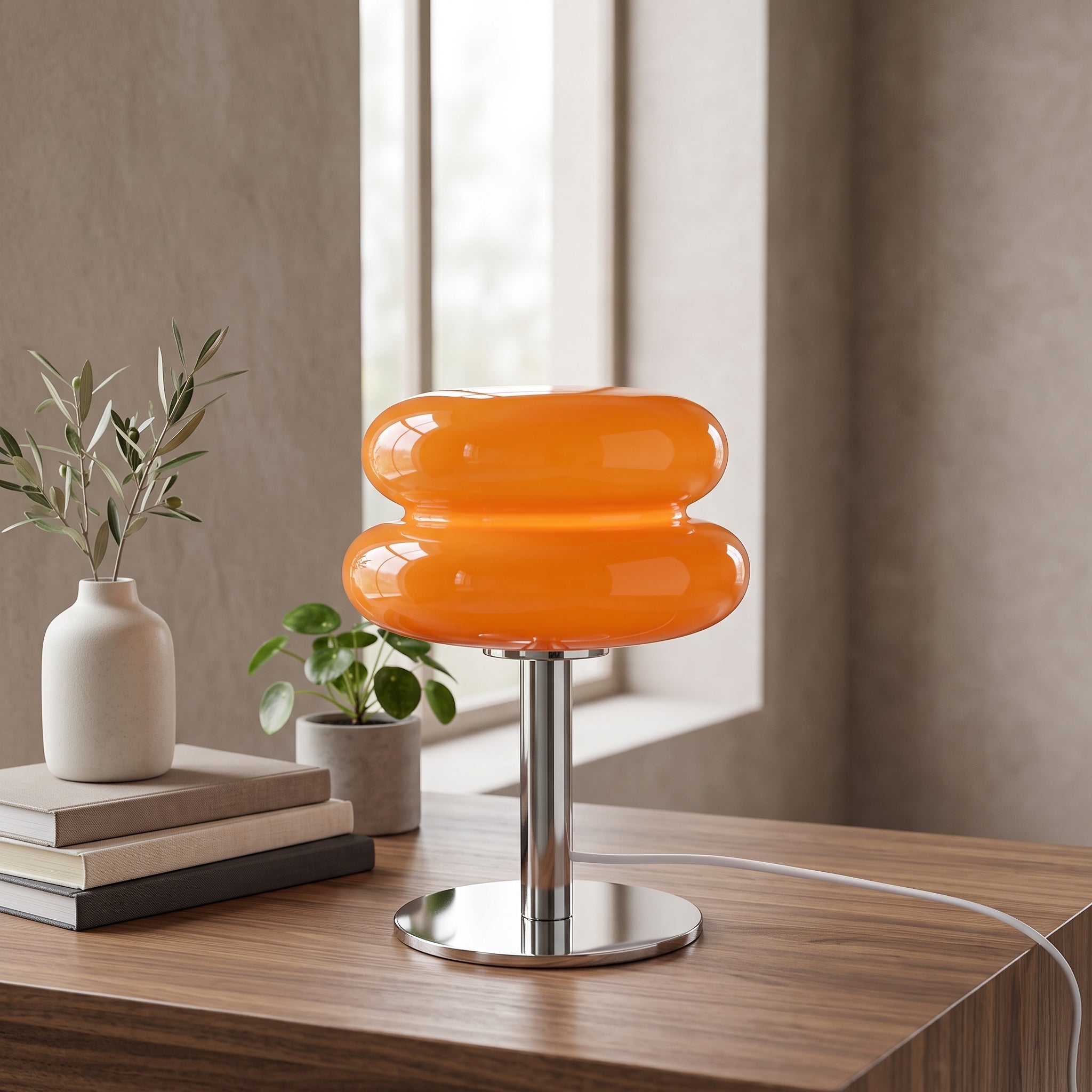 Italian Designer Glass Table Lamp
