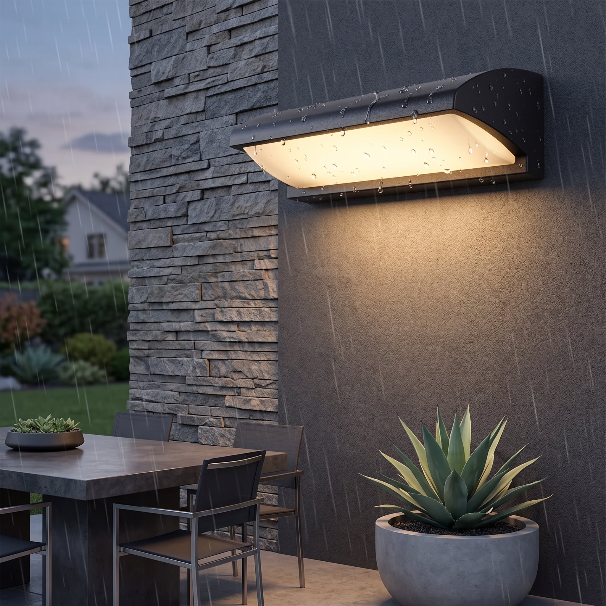 LED Motion Sensor Outdoor Wall Light
