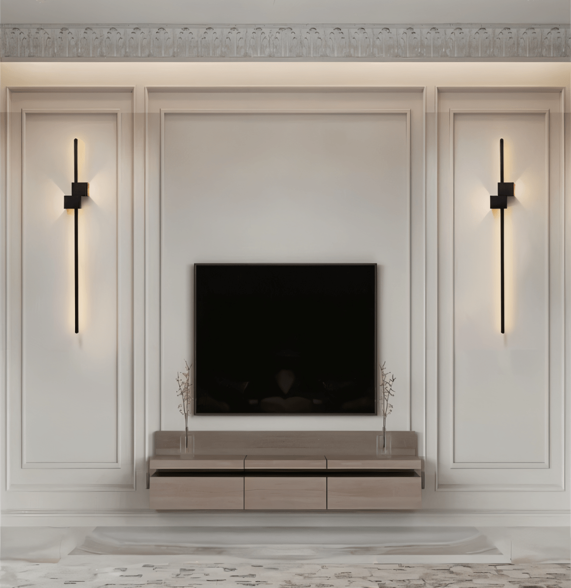 Slim Metal Wall Light