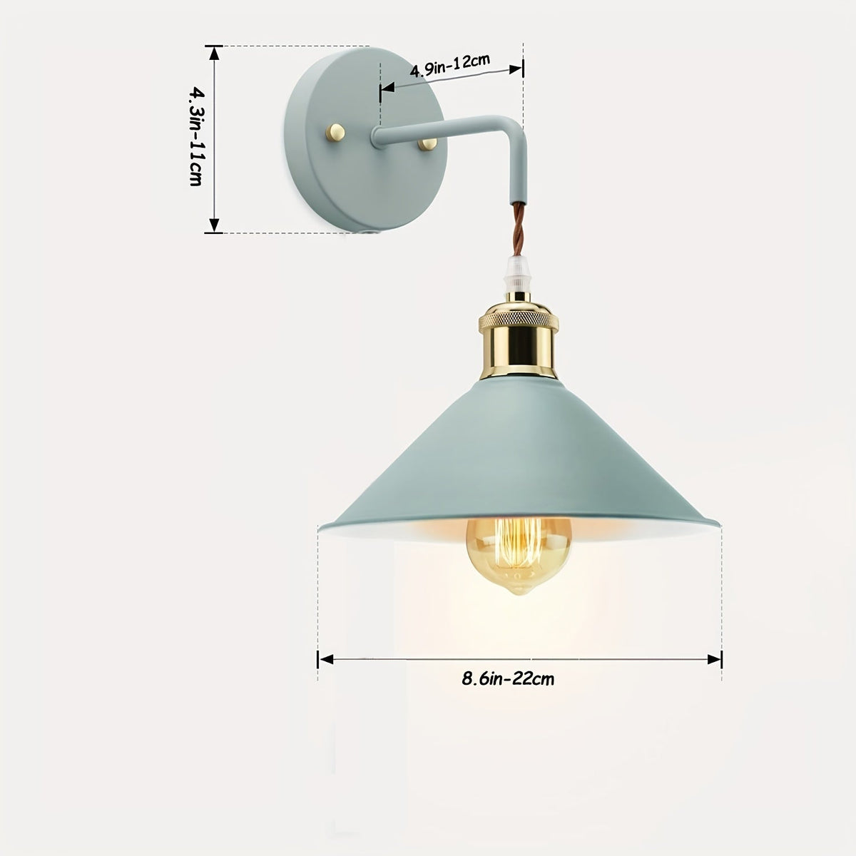 Modern Metal Wall Sconce – Industrial Oil-Rubbed Light Fixture