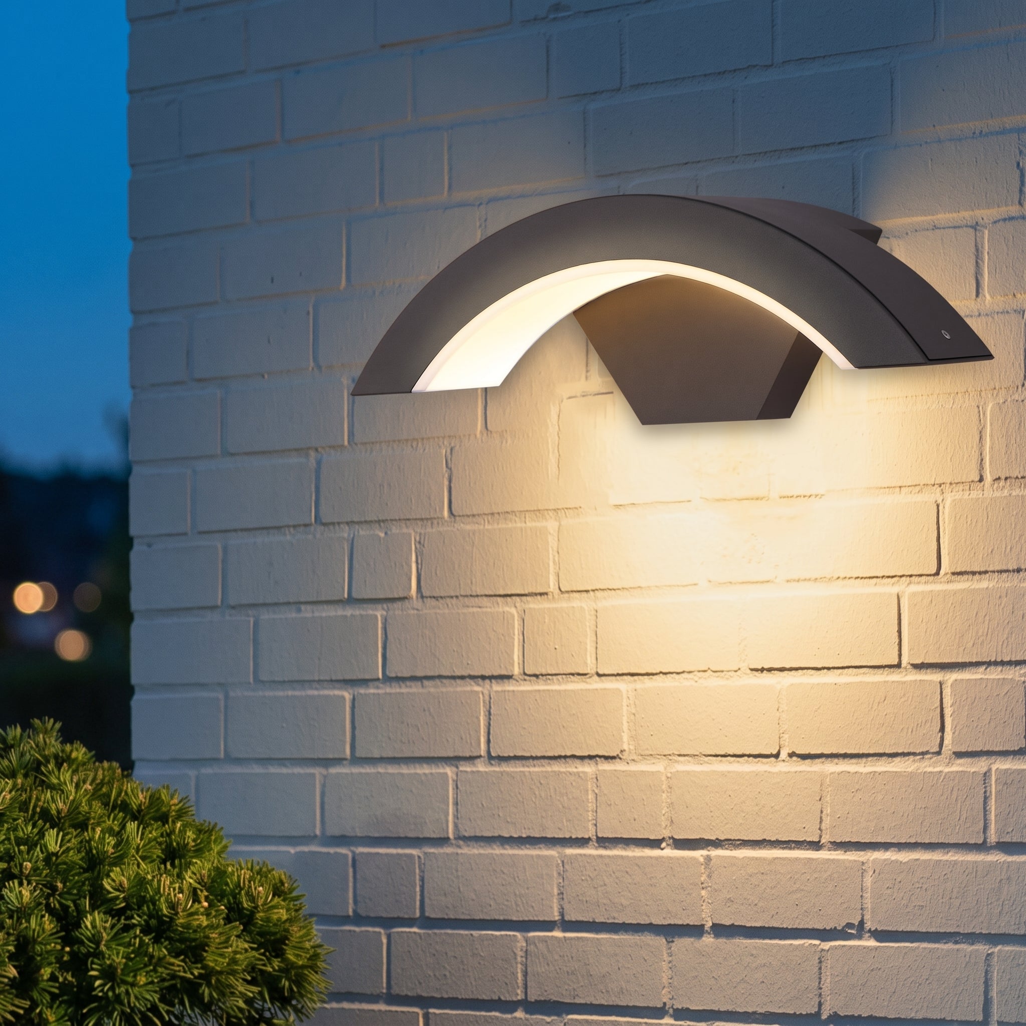 Modern Arc Outdoor Wall Light