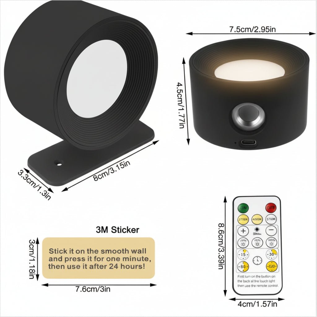 Remote Control Wall Light