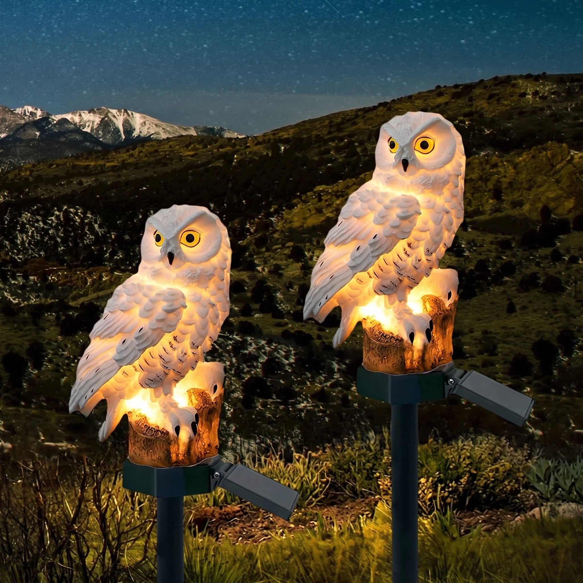 Solar Owl Garden Pathway Light