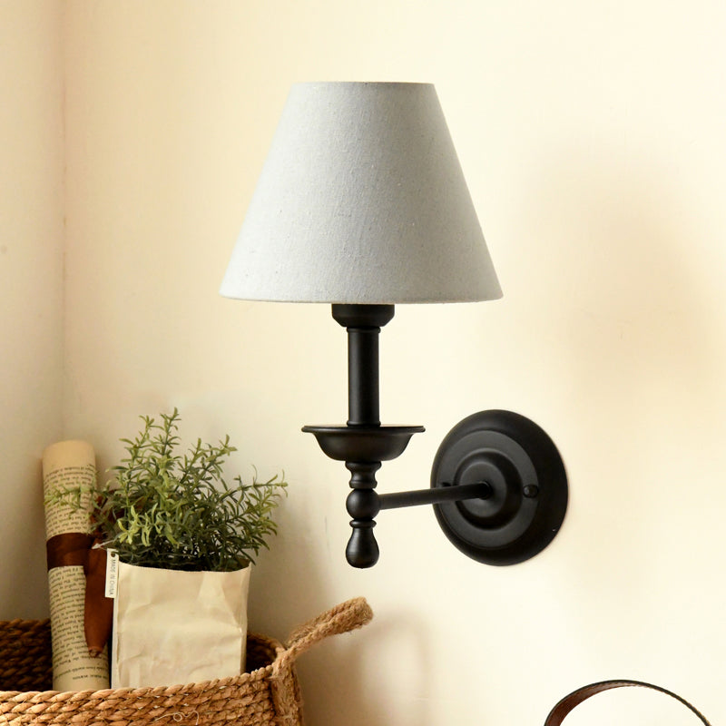 Fabric Cone Wall Light