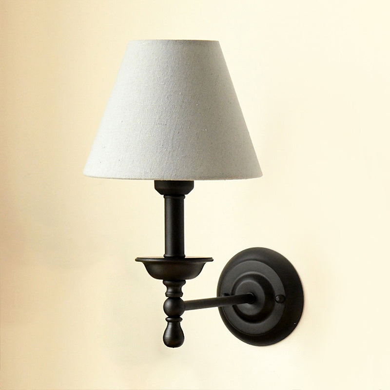 Fabric Cone Wall Light