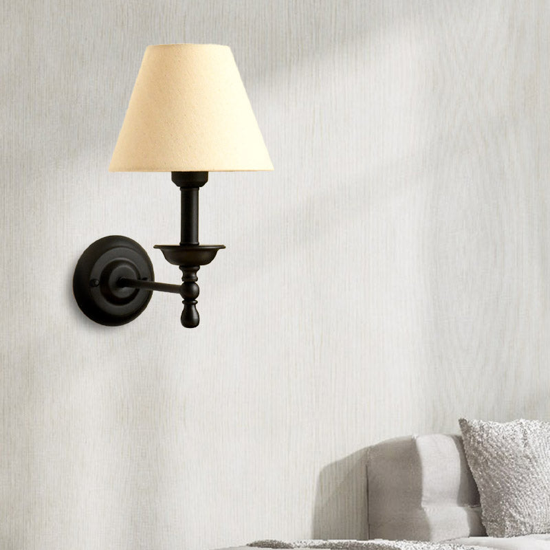 Fabric Cone Wall Light