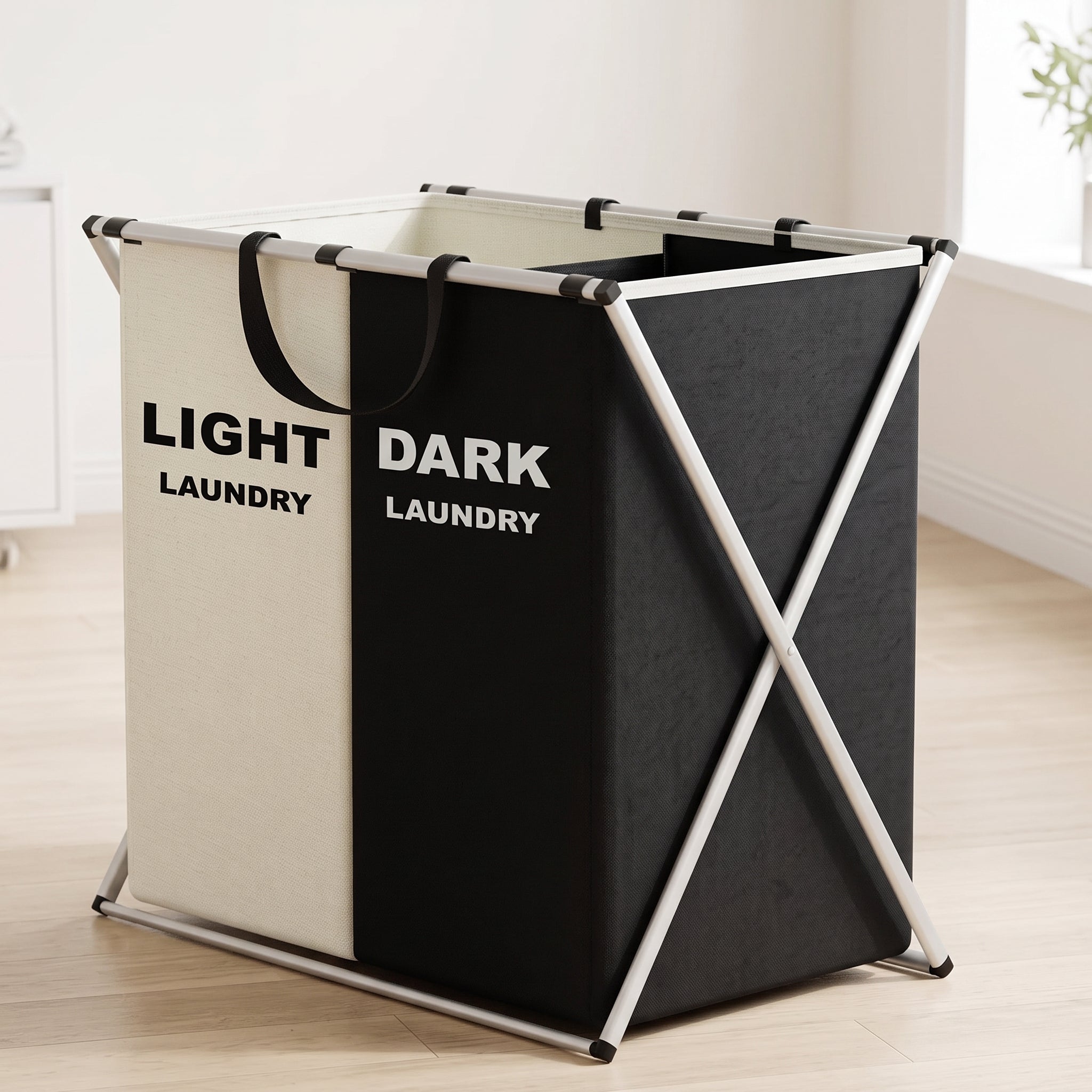 TriSort Multi-Section Laundry Hamper
