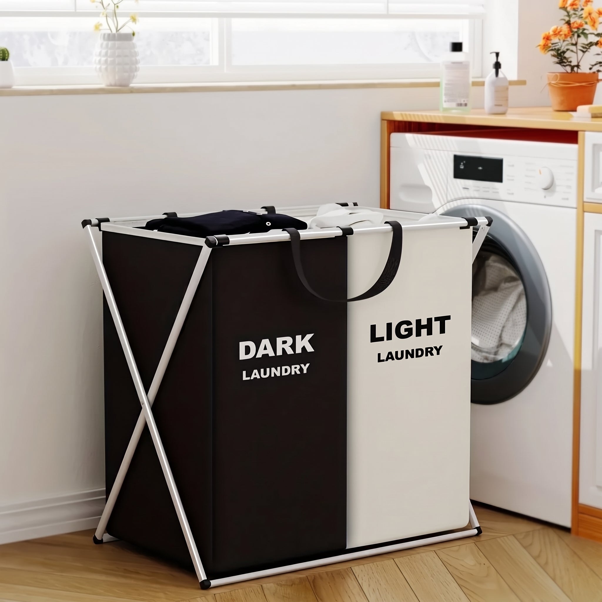 TriSort Multi-Section Laundry Hamper