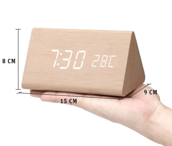 Sound-Activated Wooden Clock