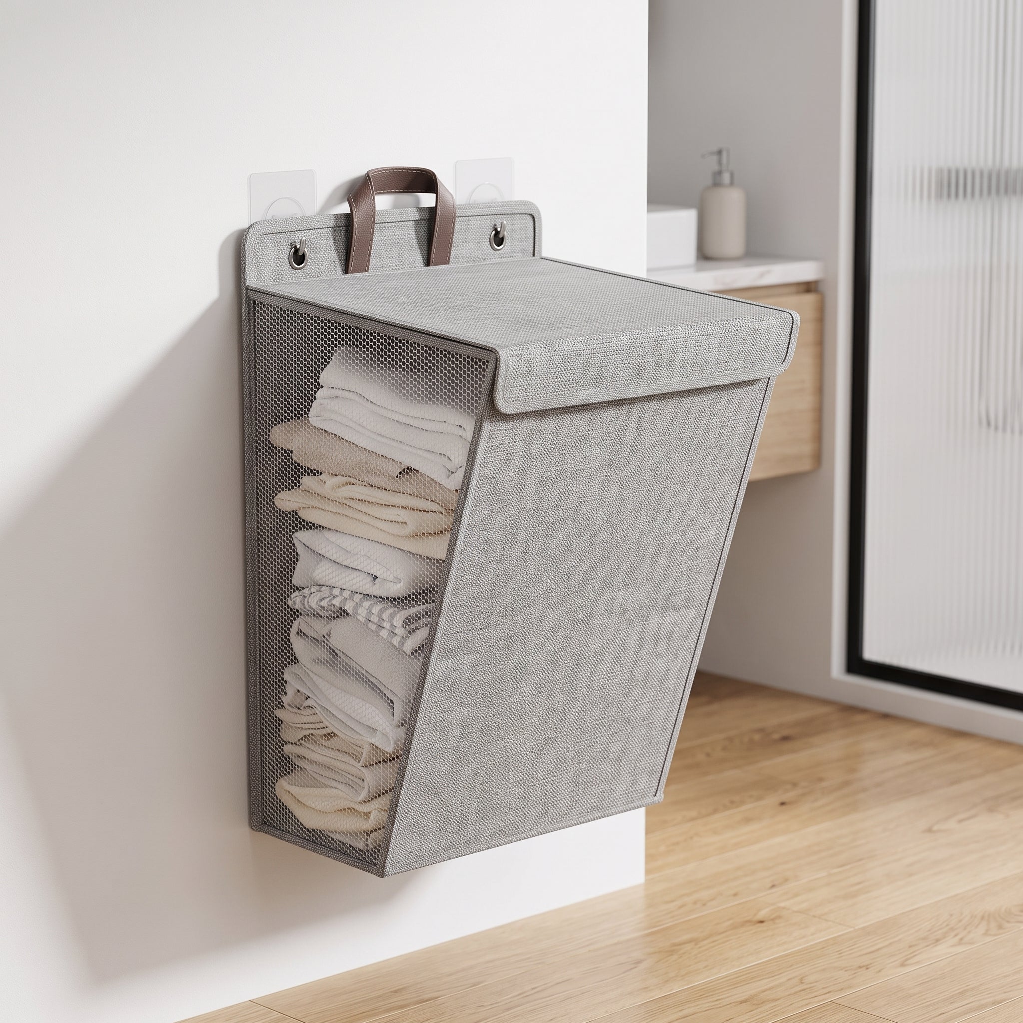 Wallora Wall-Mounted Linen Laundry Basket