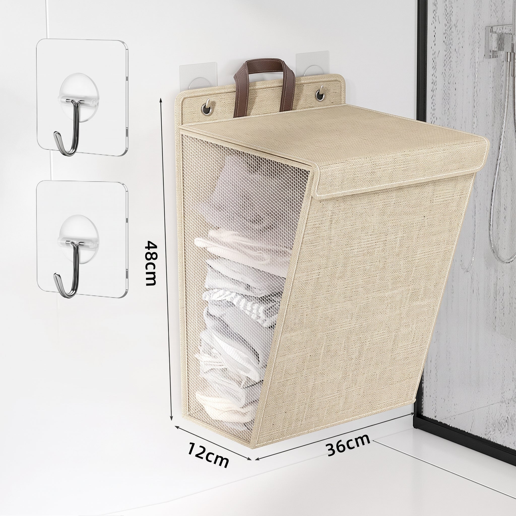 Wallora Wall-Mounted Linen Laundry Basket