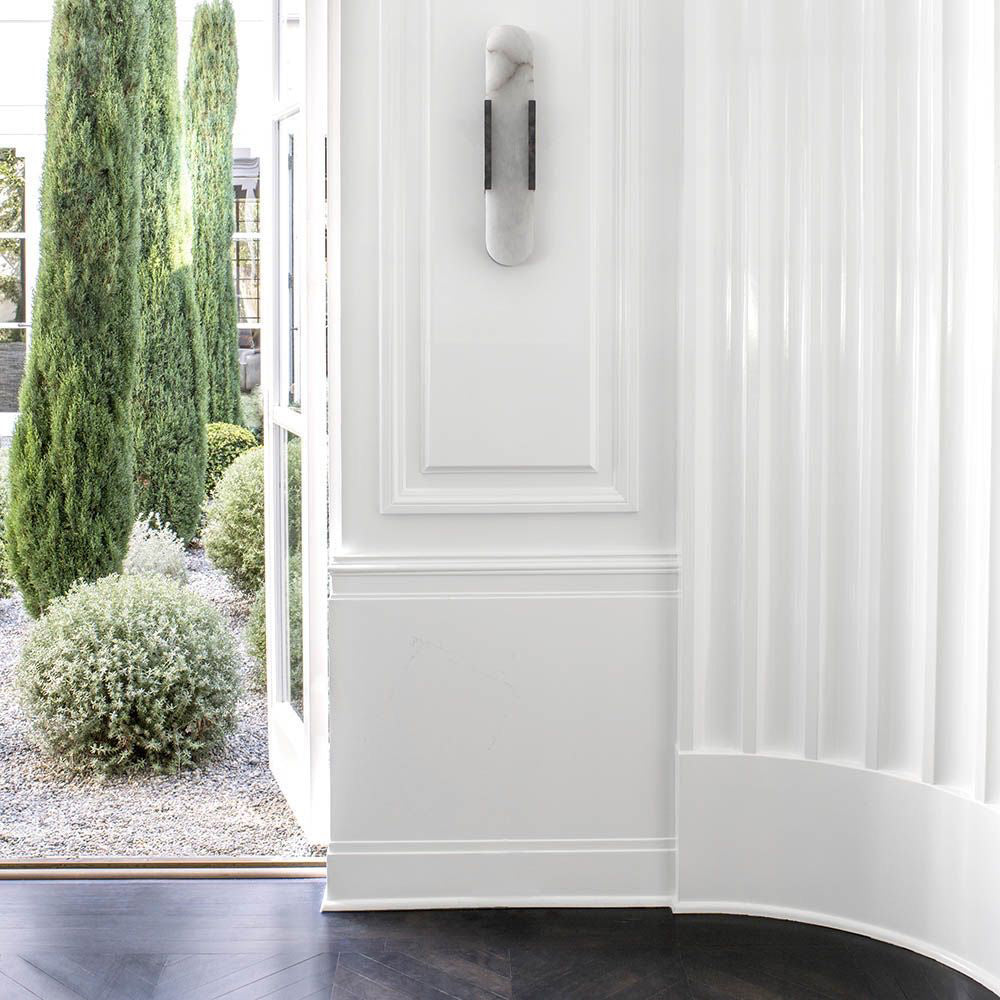 Marble Wall Light - Cylindrical Bedside Sconce