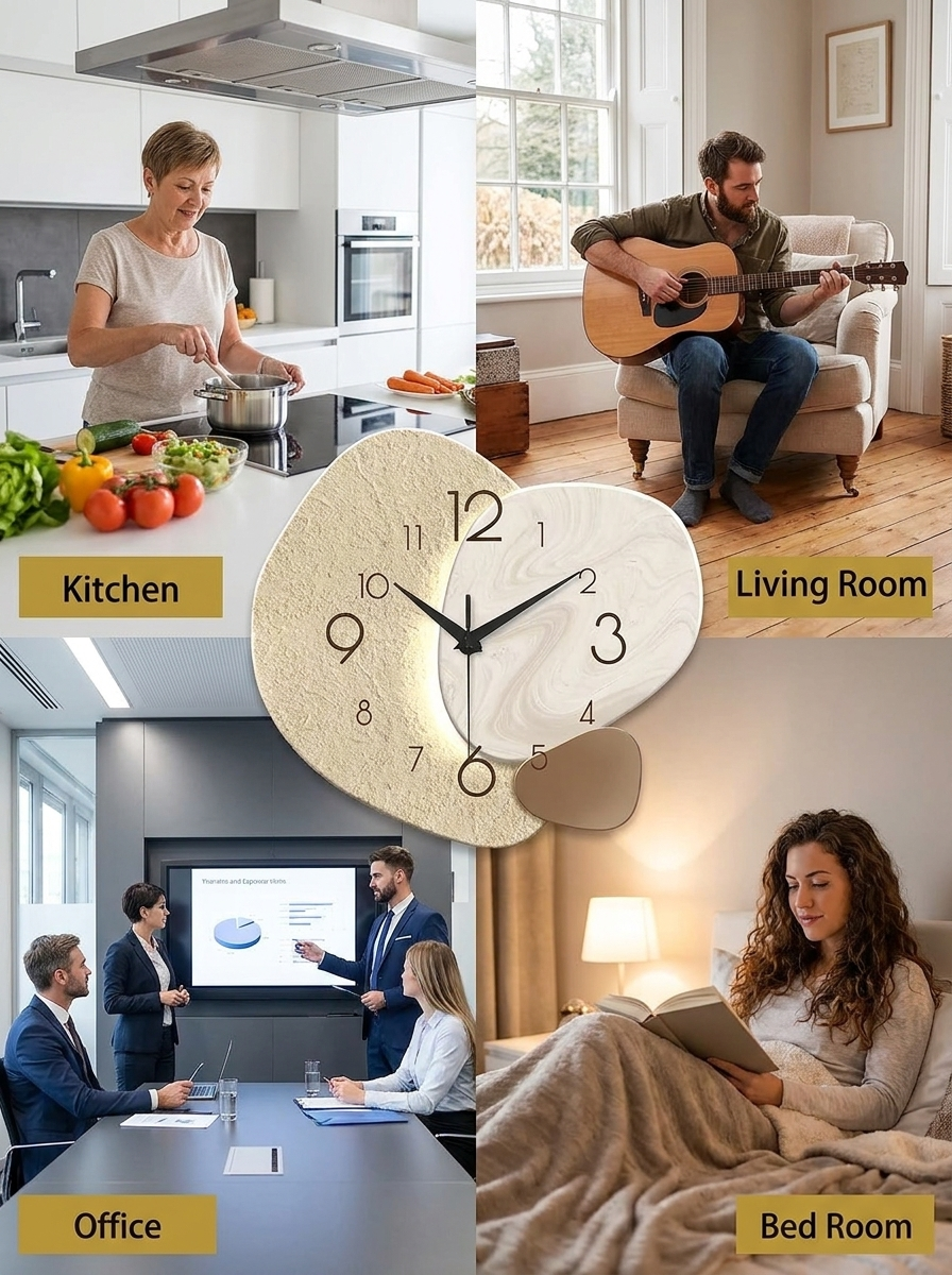 Resin Wall Clock – Modern Minimalist Design